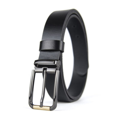 Unisex kožený opasok PEARL GOLD, šírka 3.3cm, Slovenská výroba