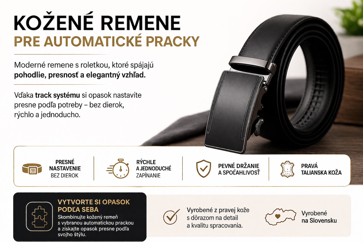 Kožené remene pre automatické pracky