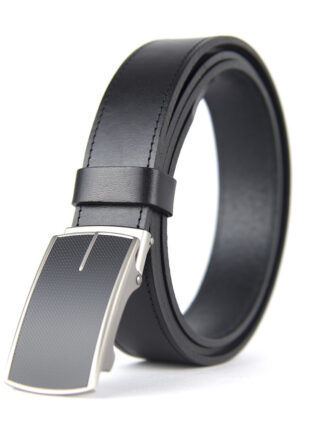 Kožený opasok s brzdou, šírka 3.5cm, POWER