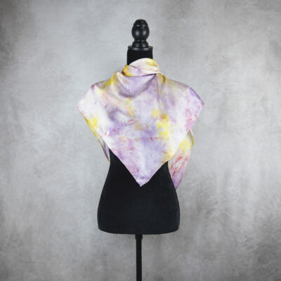 Hodvábna šatka LIMITED_226, Ručná výroba na Slovensku, 90 x 90cm