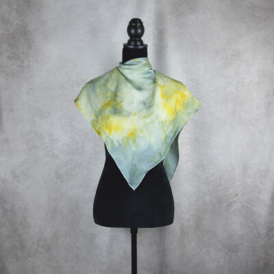 Hodvábna šatka LIMITED_243, Ručná výroba na Slovensku, 90 x 90cm