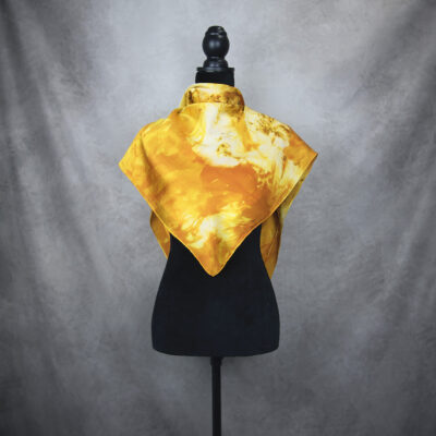 Hodvábna šatka LIMITED_094, Ručná výroba na Slovensku, 90 x 90cm