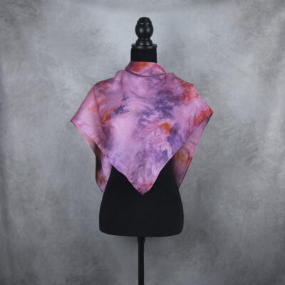 Hodvábna šatka LIMITED_291, Ručná výroba na Slovensku, 90 x 90cm