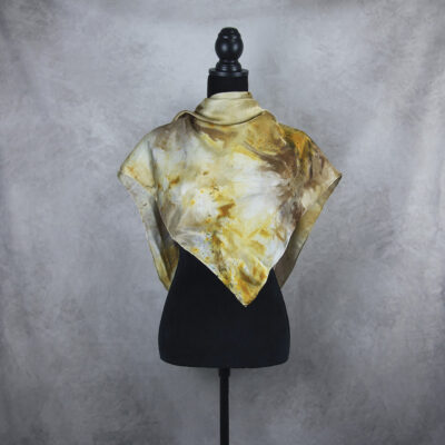 Hodvábna šatka LIMITED_301, Ručná výroba na Slovensku, 90 x 90cm