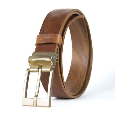 Kožený unisex opasok s dezénom AURELIA, šírka 3.3cm, Slovenská výroba