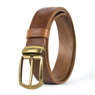 Kožený unisex opasok s dezénom HERITAGE, šírka 3.3cm, Slovenská výroba