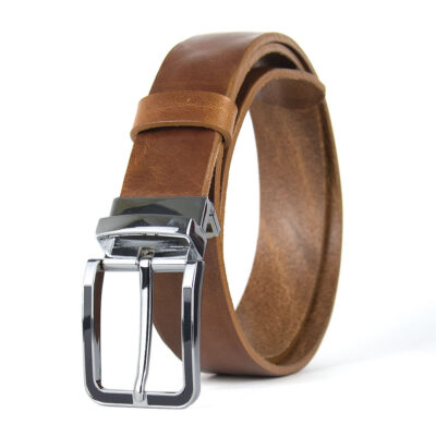 Kožený unisex opasok s dezénom STRIKE, šírka 3.3cm, Slovenská výroba