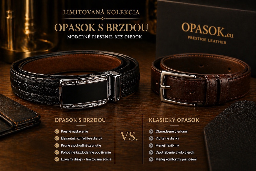 Limitované opasky s brzdou: moderné riešenie bez dierok | OPASOK.eu
