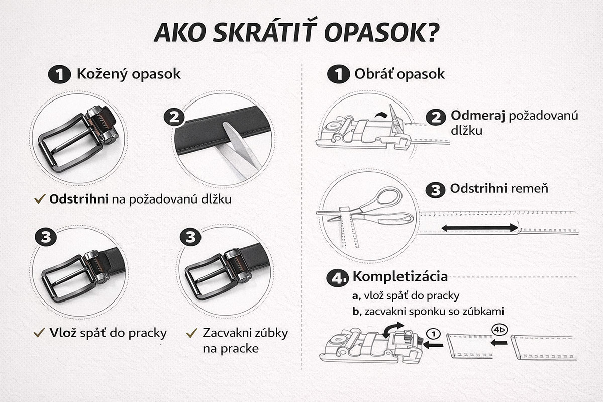 Ako skrátiť opasok - návod