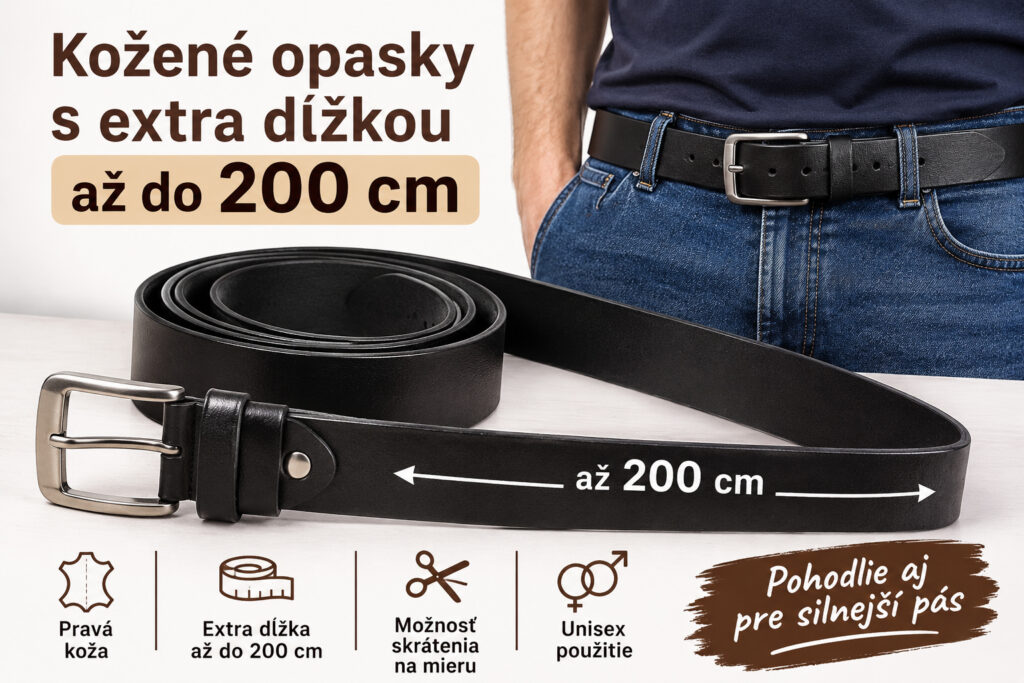 Pánske kožené opasky nad 150 cm